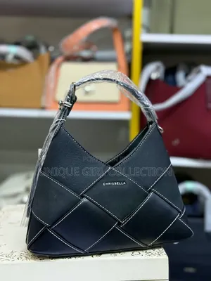 Chrisbella Patchwork Woven Hobo Bag – Trendy Multi-Texture Style