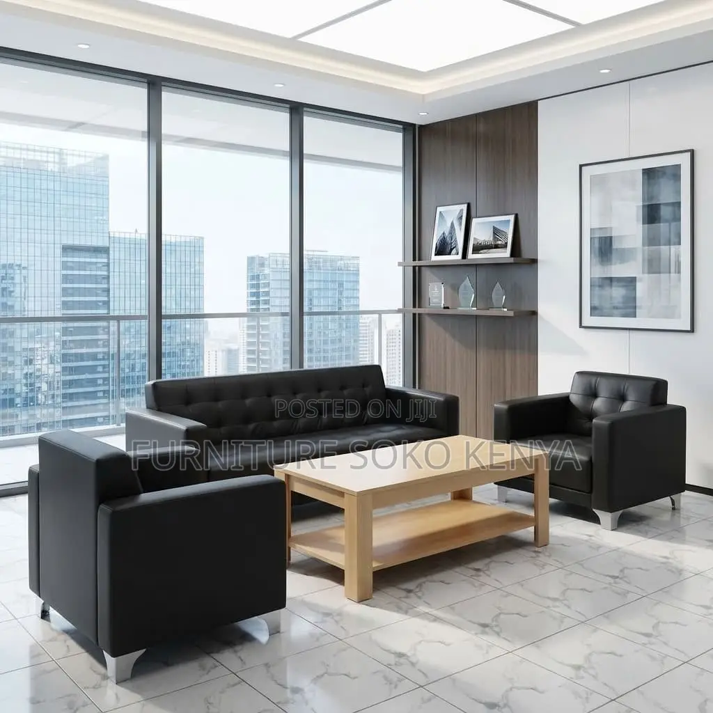 Five Seaters Executive Modern Sofa Set | Office Modern Sofas
