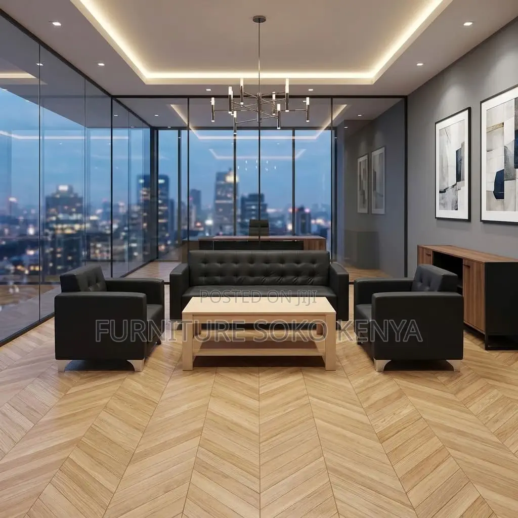 Five Seaters Executive Modern Sofa Set | Office Modern Sofas