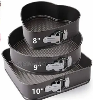 3-Piece Non-Stick Mixed Shape Springform Cake Pan Set,