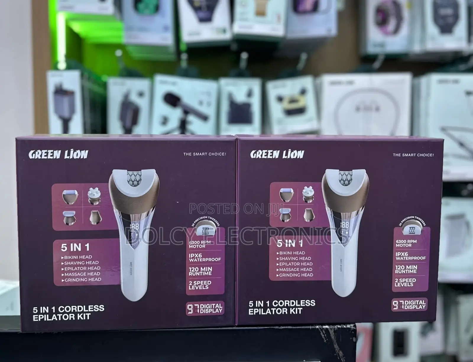 Green Lion 5-in-1 Cordless Epilator Kit