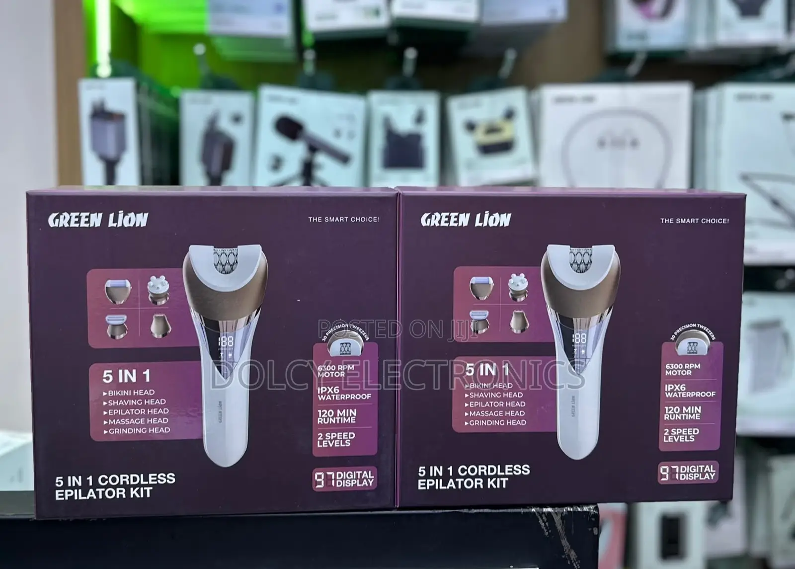 Green Lion 5-in-1 Cordless Epilator Kit