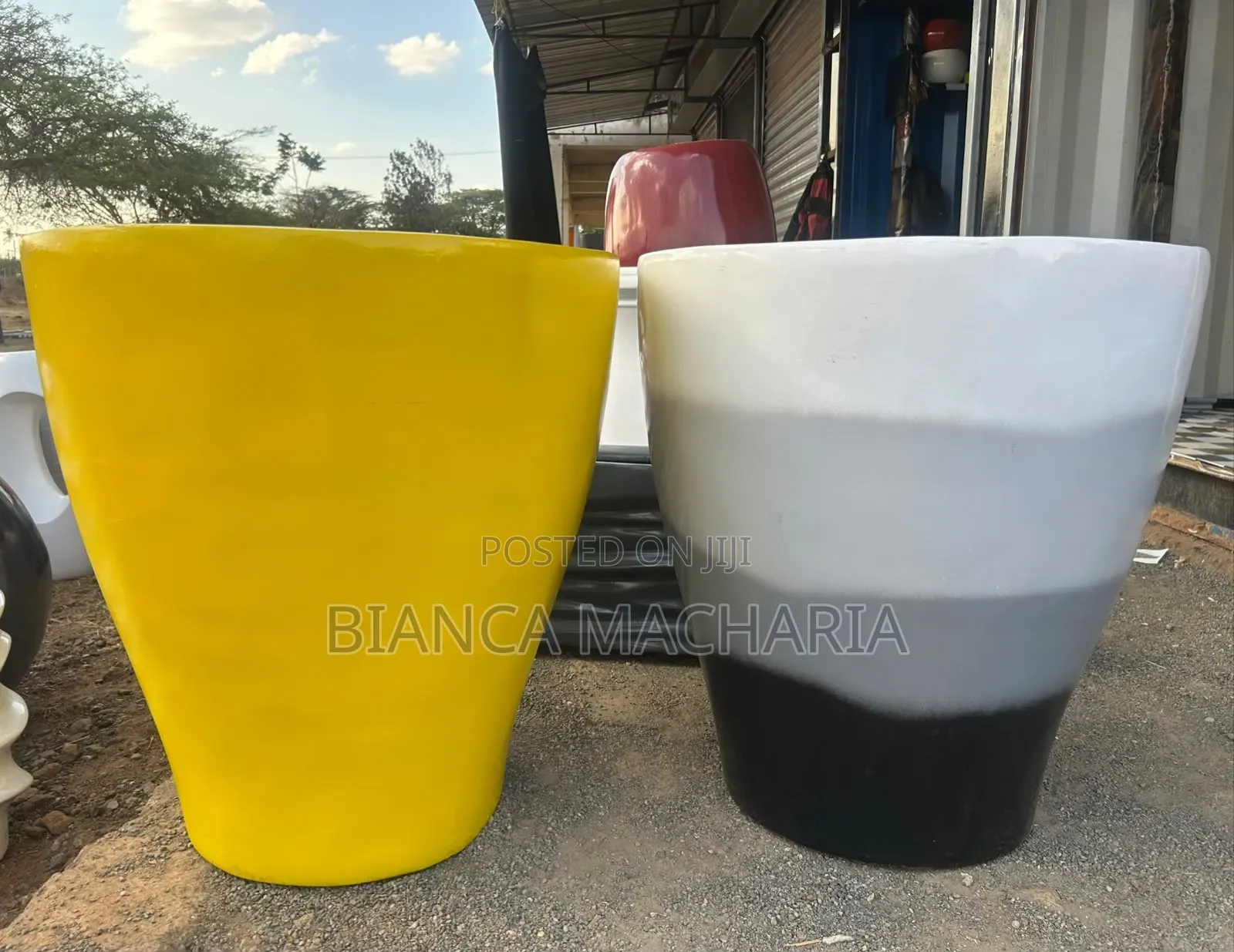 Bell Mark Fiberglass Pots & Planters