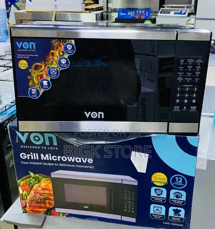 Von 20L Digital Microwave With Grill VMG-206DMK