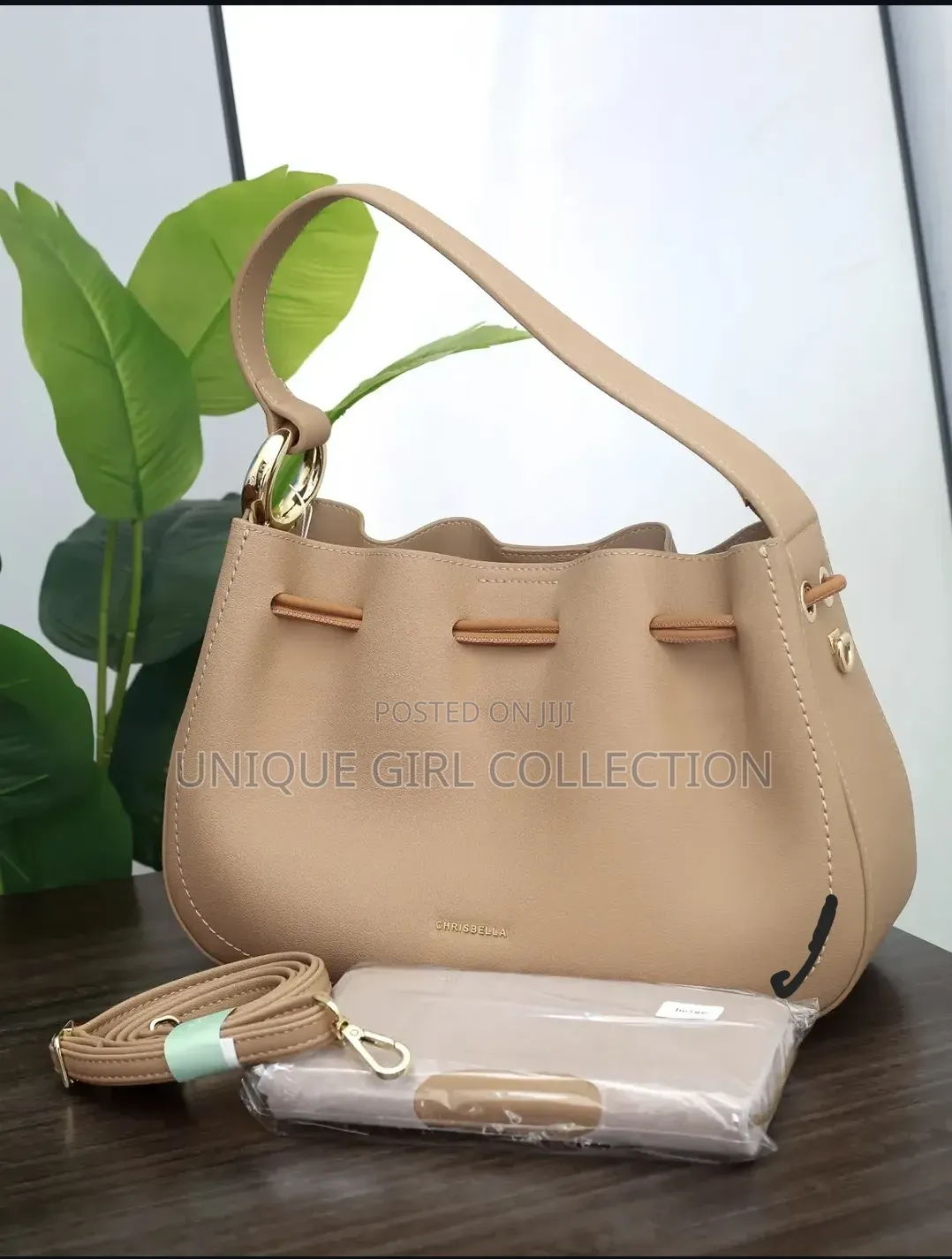 Chrisbella 2-in-1 Drawstring Shoulder Bag Set – Elegance Redefined