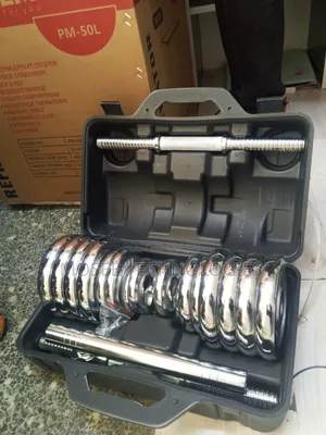 30KG Adjustable Chrome Dumbbells Set