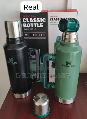 Stanley Branded 1.9L Unbreakable Metallic Thermos Flask-P