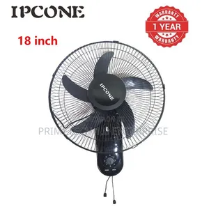 Ipcone Black 18 Inches Wall Fan