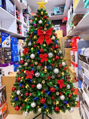 7ft Cypress Decorated Artificial Christmas Tree Available