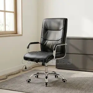Swivel Leather Conference Chair.