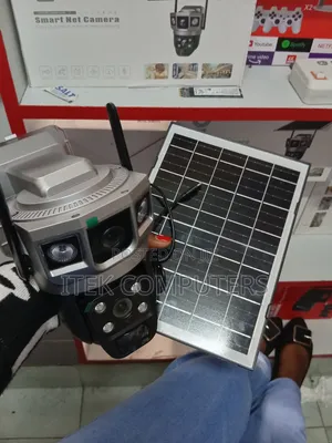 Dual-Lens V380 Pro Solar Security Camera for Wider Area Coverage