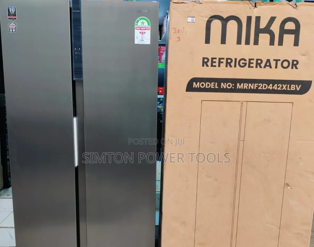 Mika 442L 2-Door Side-by-Side No Frost Refrigerator (Model: