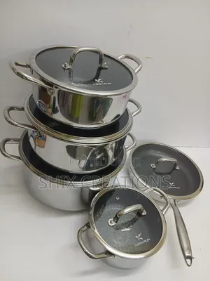 10 PCS Set (K001) High Quality Stainless Steel Cookware