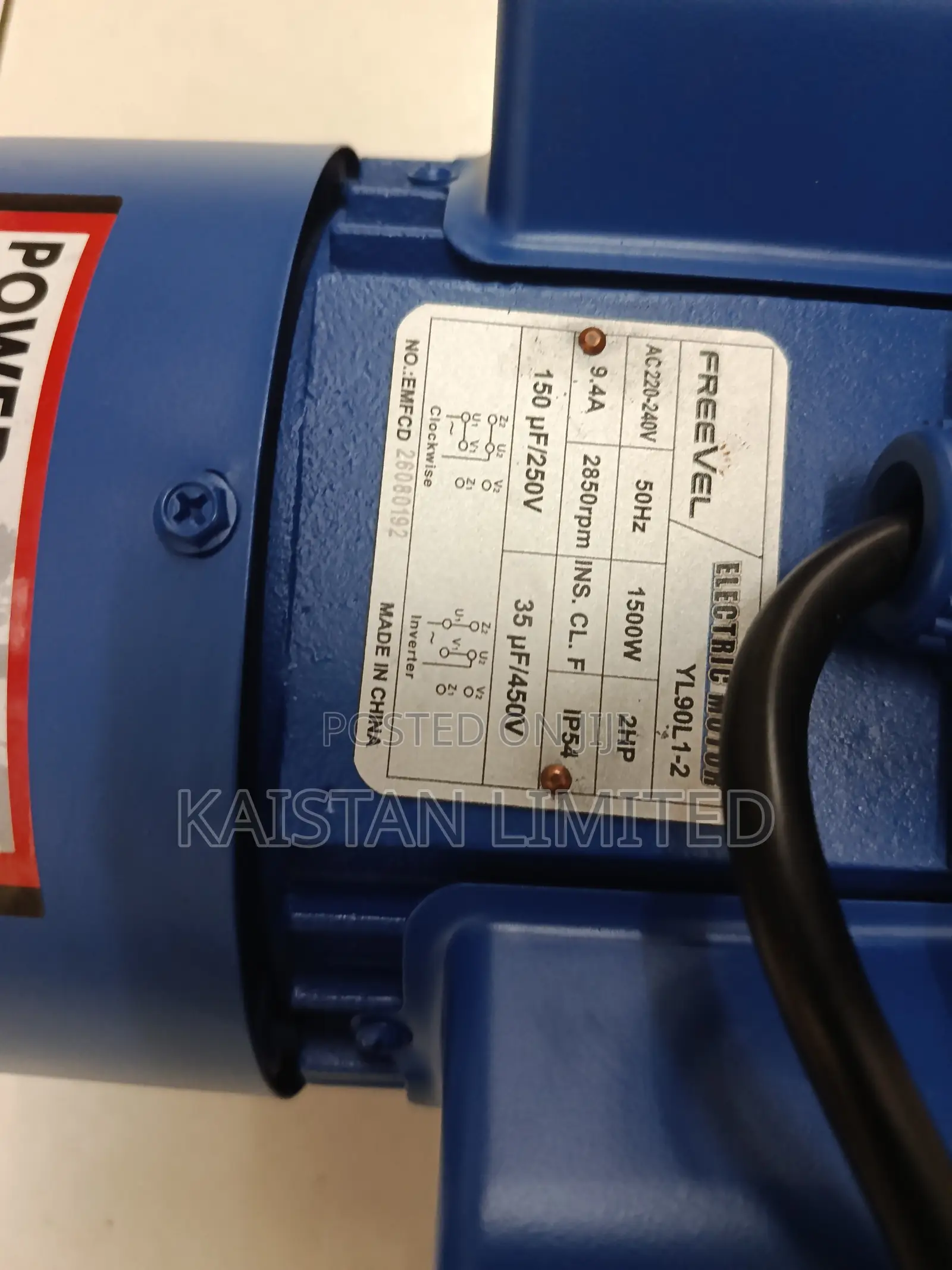 2HP Electric Motor