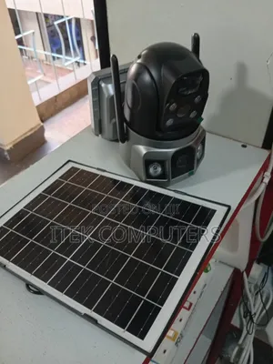 V380 Solar WiFi Dual Lens Camera for Vacation Home Monitoring