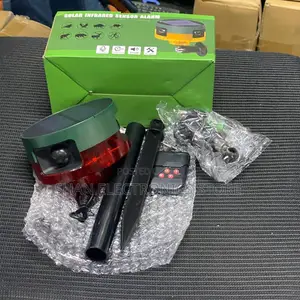 Infrared Solar Security Alarm With Flashing Light and Loud Siren