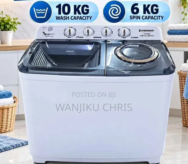 Premier Twin Tub Top Loading Washing Machine With Dryer