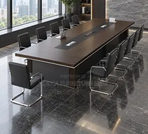 Executive Solid Wood 12 Seater Boardroom Table