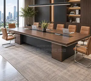 Executive Solid Wood 12 Seater Boardroom Table