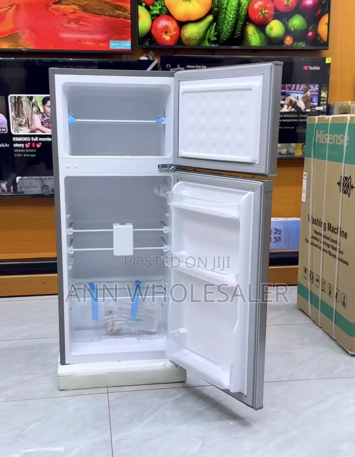 Roch 128litres Double Door Refrigerator