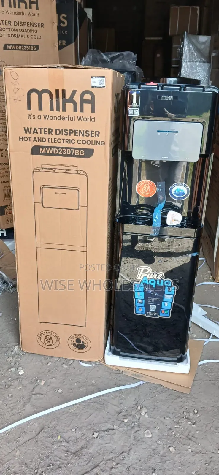 Mika MWD2307BG 3 Taps Hot, Normal & Cold Water Dispenser