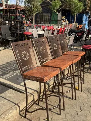 Brown Coated Restaurant and Bar High Chairs