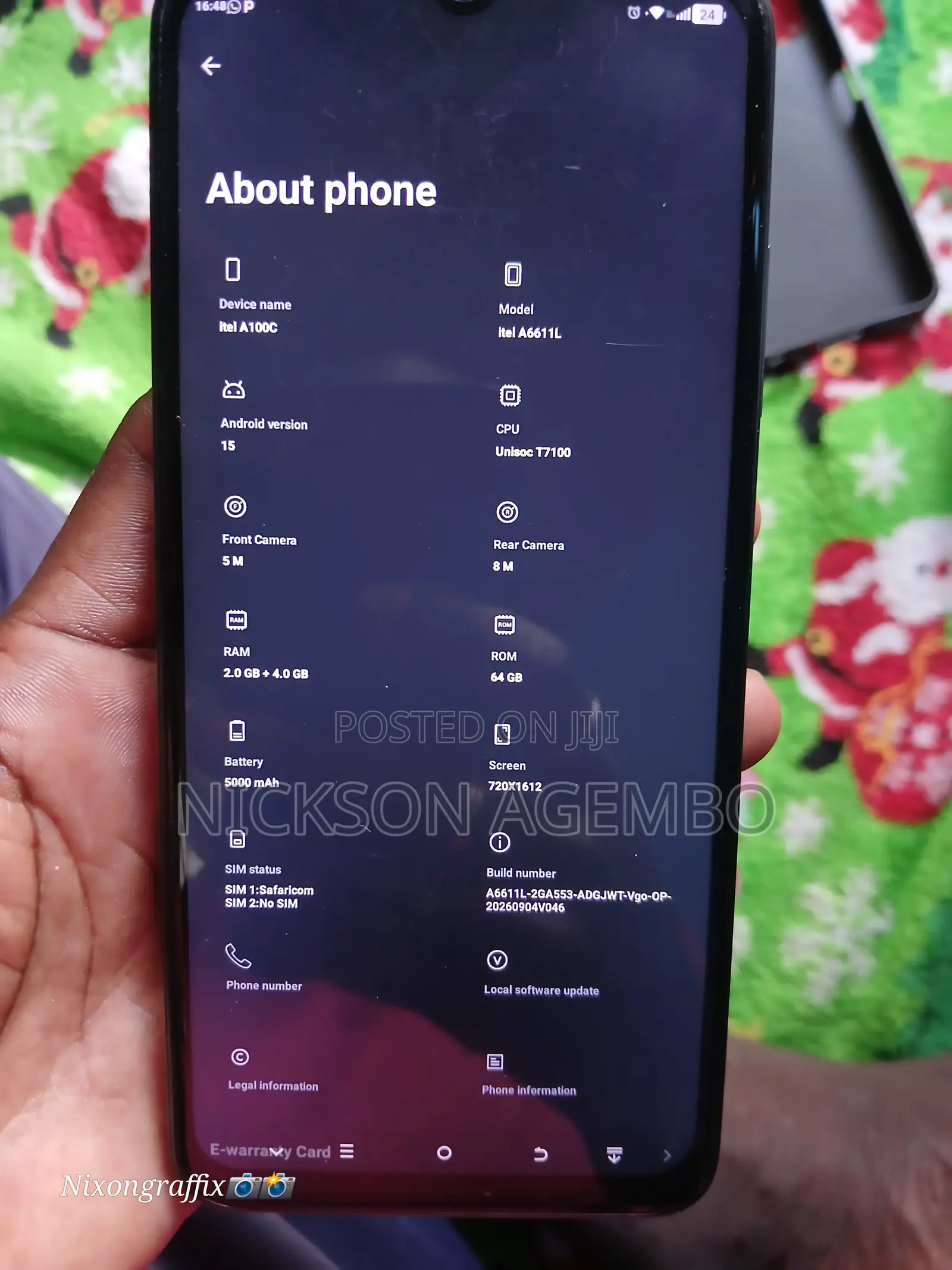 Itel A100C 64 GB Black