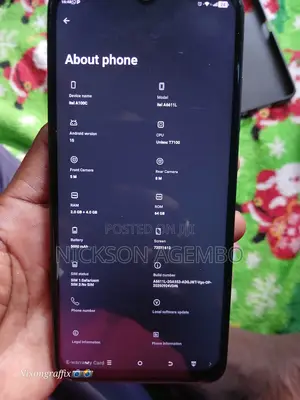 Itel A100C 64 GB Black