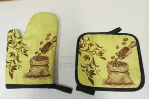 Oven Gloves - Yellow Coffee Sack