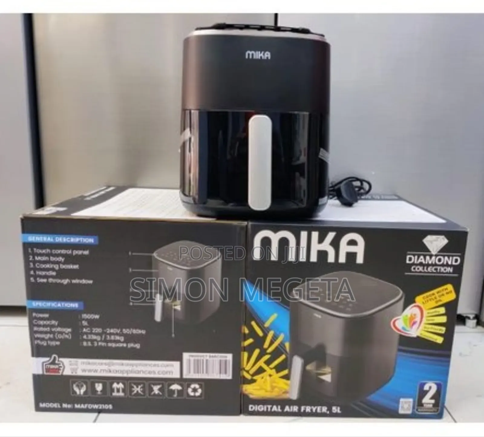 Mika Air Fryer Digital 5L