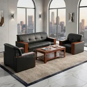Executive Leather Lounge Sofa Set | Five Seaters Modern Sofa