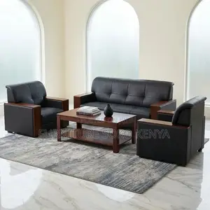 Executive Leather Lounge Sofa Set | Five Seaters Modern Sofa