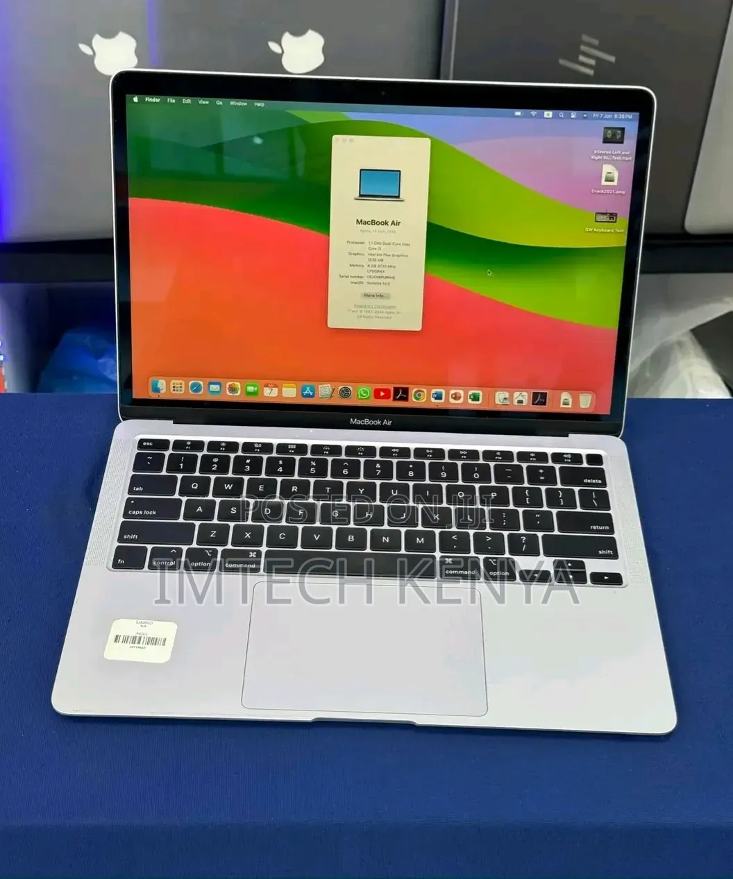 Laptop Apple MacBook Air 2020 16GB Intel Core i5 SSD 256GB