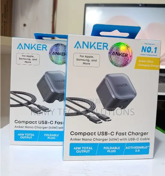 Anker Nano Charger 45w With USB-C Cable