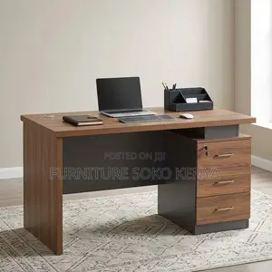 Home Office 1400mm Modern Table | Executive Drawered Desk