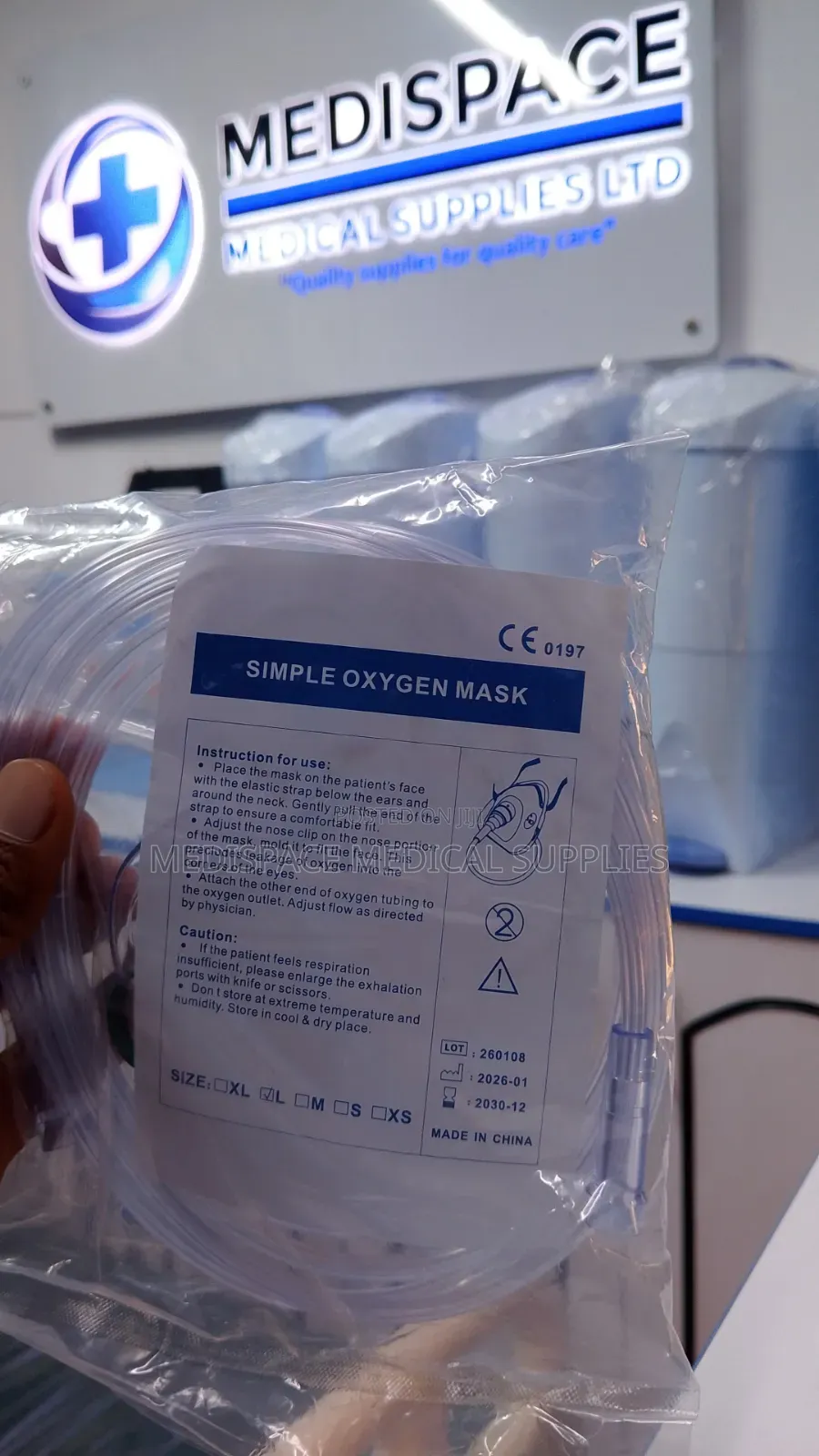 Adult Oxygen Mask-Minimum 10 PCS