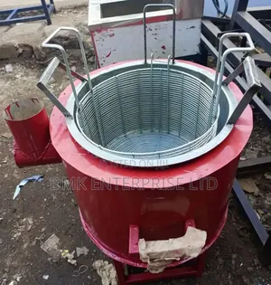 Commercial Charcoal or Firewood-Fired Chips Fryer Jiko.