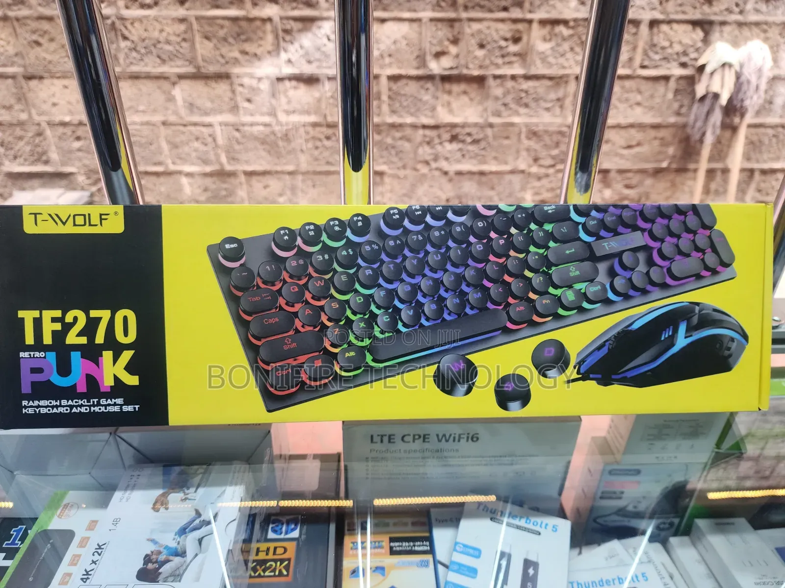 T Wolf Wired Gaming Keyboard Combo at 2500