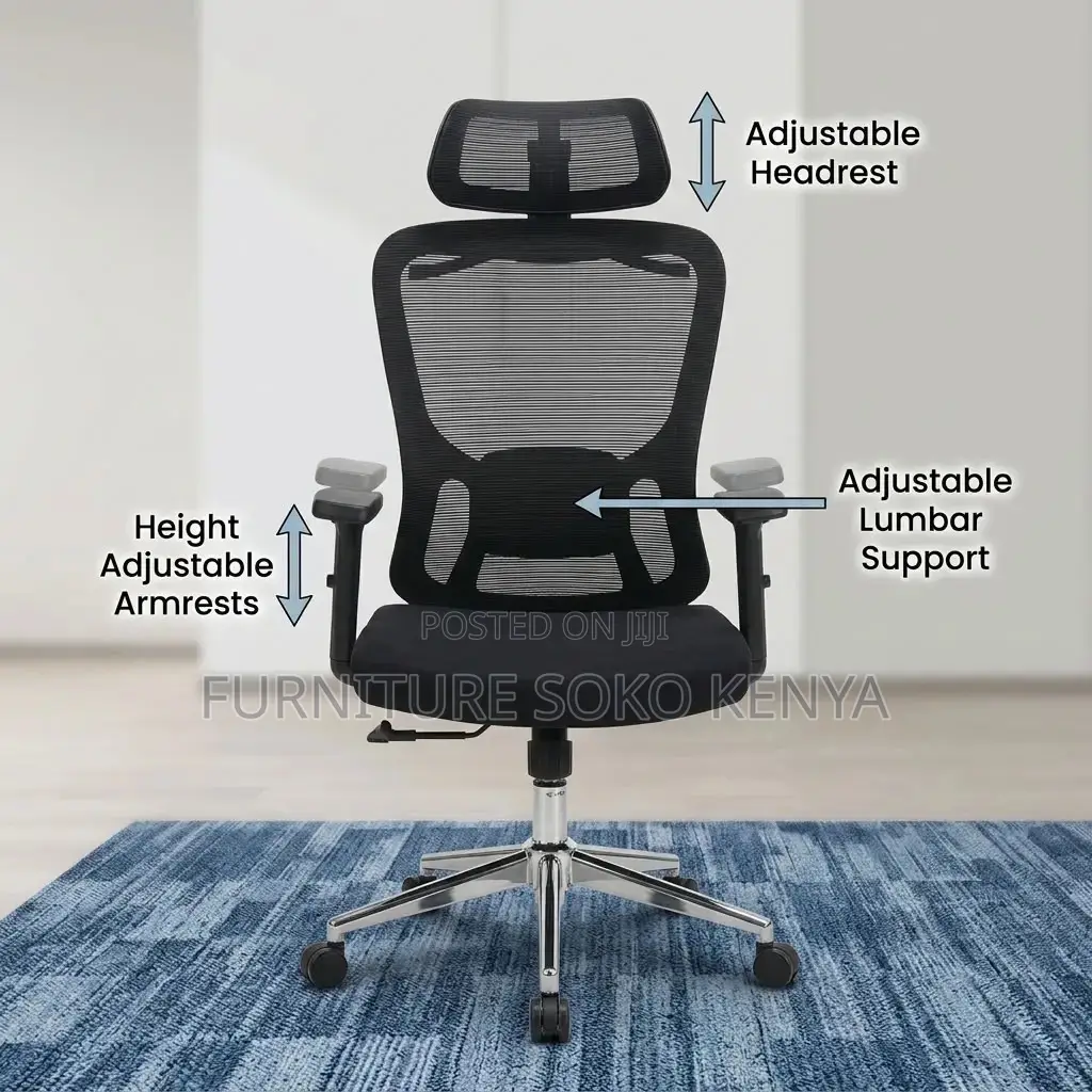 Ergonomic High Back Chairs | Executive Fabric Modern Seats