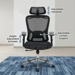 Ergonomic High Back Chairs | Executive Fabric Modern Seats