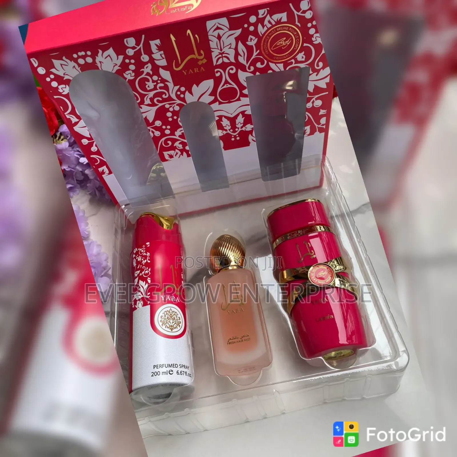 Yara Set (Perfume Spray,fresh Hair Mist,yara Perfume