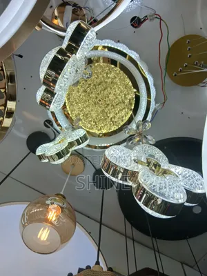 Gold Coloured Chandelier Light
