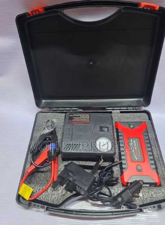 Multi-Function Car Jump Starter and Air Compressor Emergency Kit