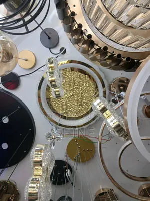 Gold Coloured Chandelier Light