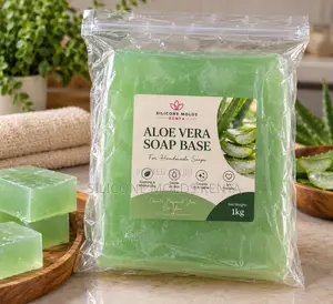 Aloe Vera Soap Base Bar for Soap Making 1 KG