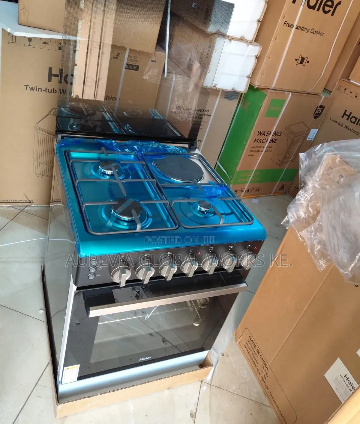 Haier 60×60 Standing Cooker – Hre6313cdrmb