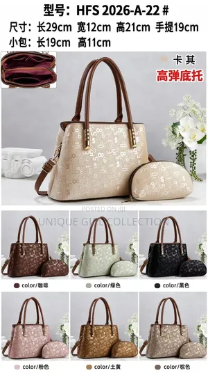 Chic Danbaoly Luxury 2-in-1 Monogram Handbag Set