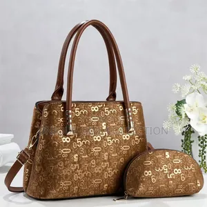 Chic Danbaoly Luxury 2-in-1 Monogram Handbag Set
