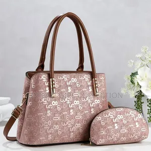 Chic Danbaoly Luxury 2-in-1 Monogram Handbag Set