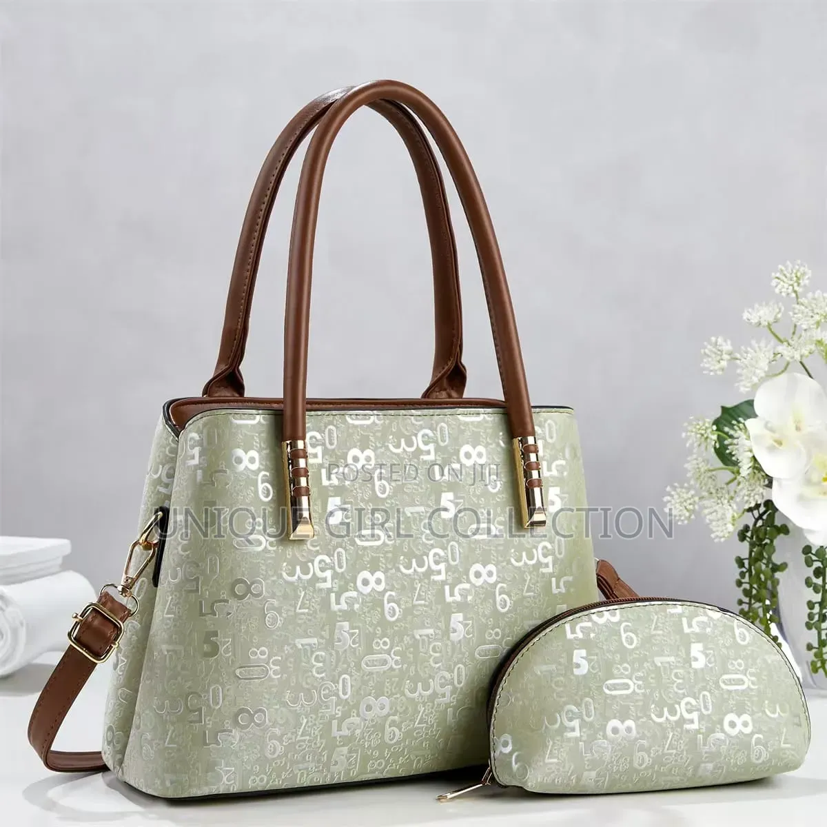 Chic Danbaoly Luxury 2-in-1 Monogram Handbag Set